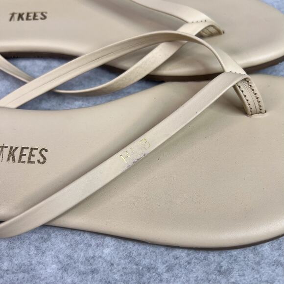 Tkees Beige Foundation Matte Flip Flop Sandals Size 7 - Picture 5 of 7